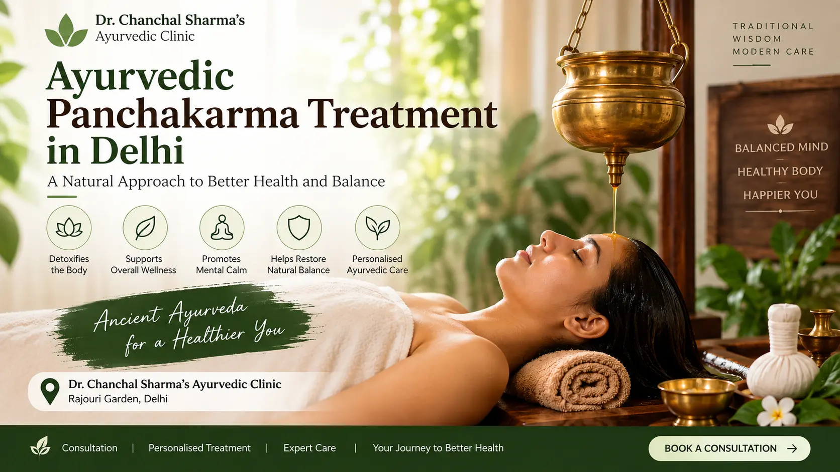 Ayurvedic Panchakarma Treatment in Delhi at Dr. Chanchal Sharma’s Ayurvedic Clinic
