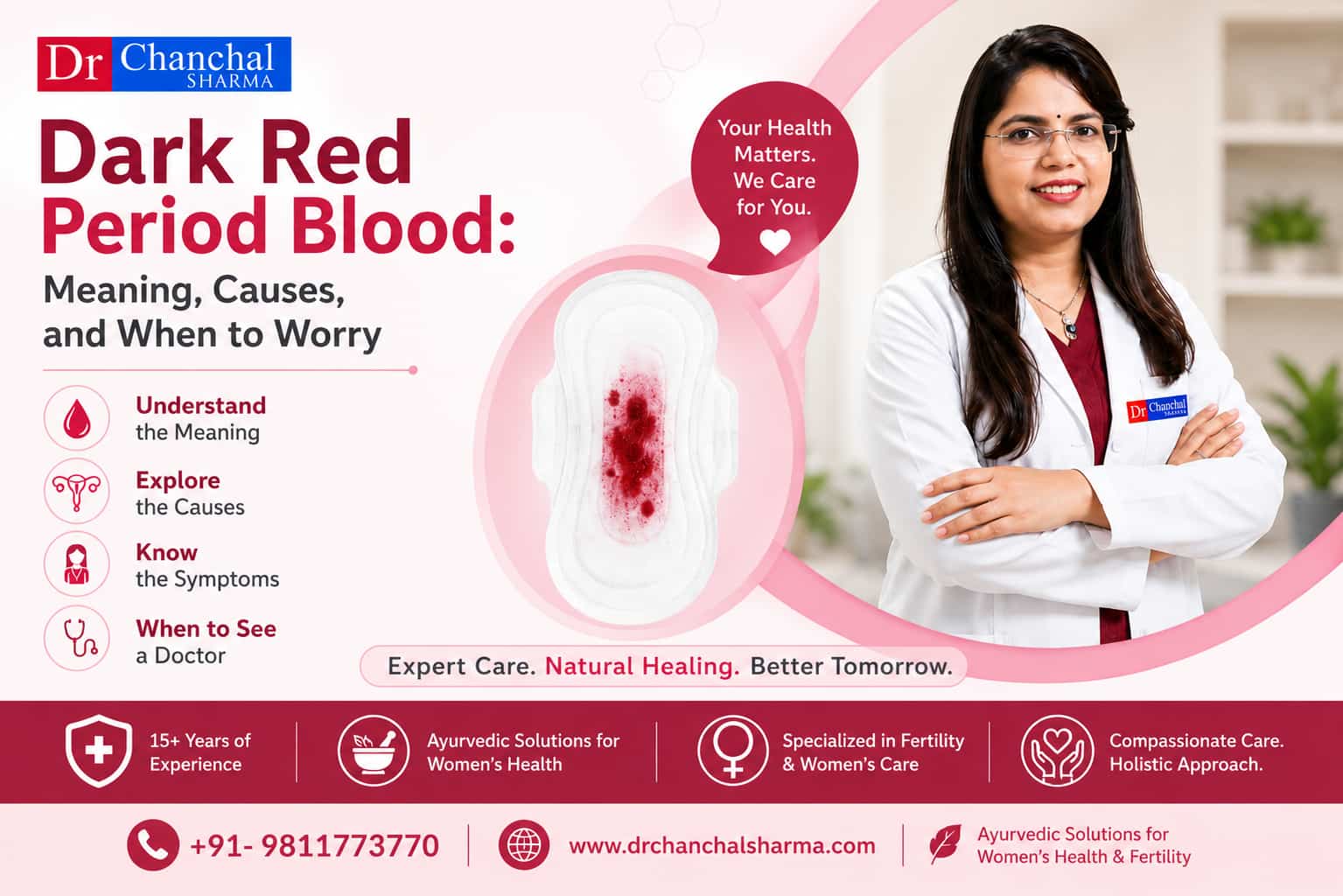 Dark Red Period Blood- Dr. Chanchal Sharma