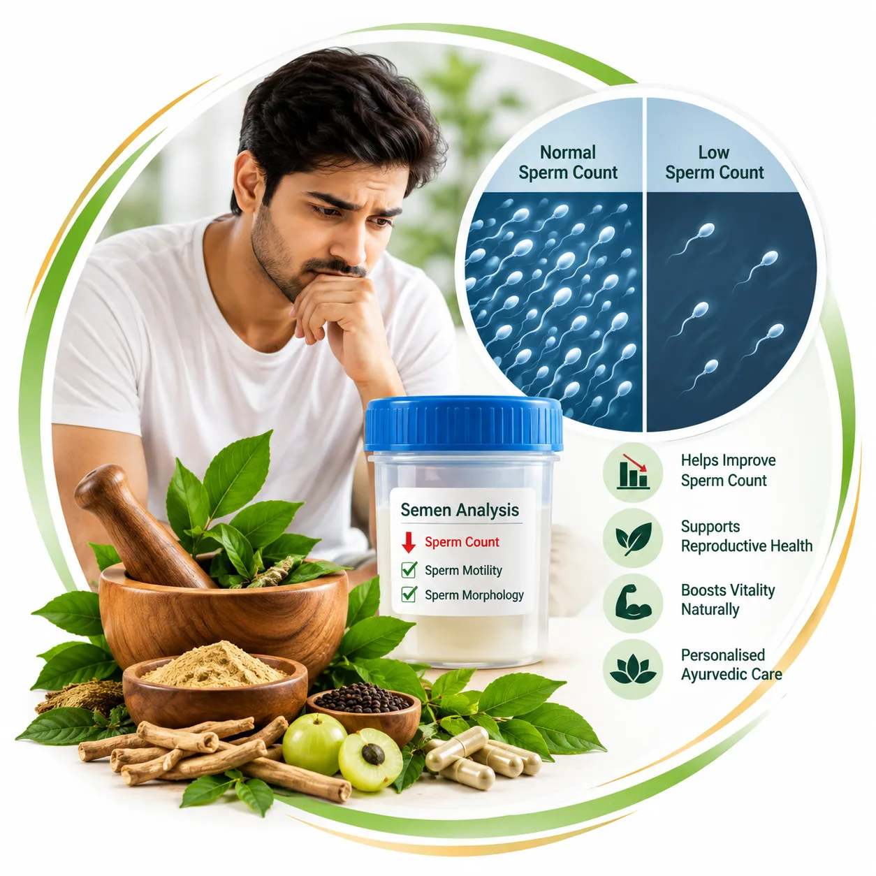 Low sperm count and Ayurvedic male fertility care