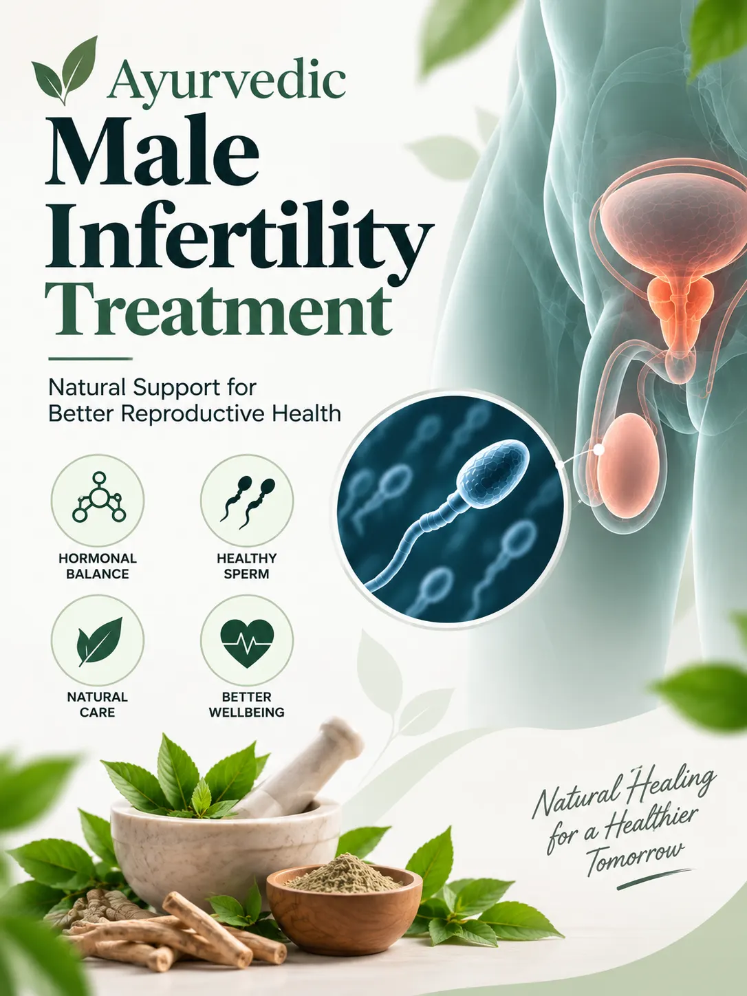 Ayurvedic male infertility treatment and male reproductive health