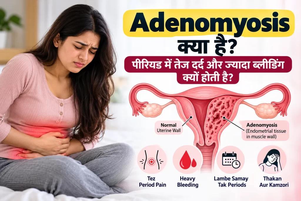 Adenomyosis क्या है? पीरियड में तेज दर्द और ज्यादा ब्लीडिंग क्यों होती है?