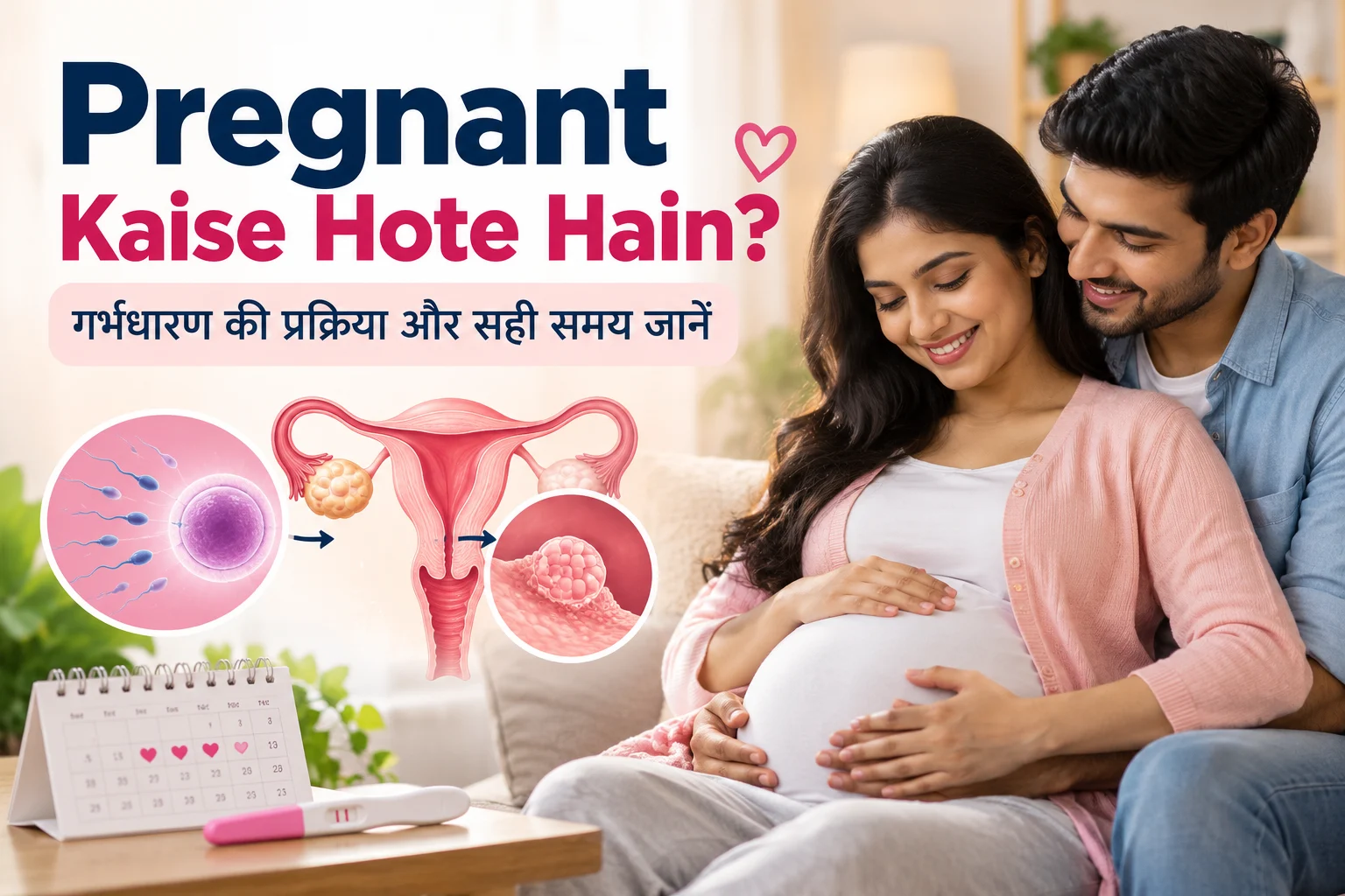 Pregnant kaise hote hain aur garbhadharan ki prakriya samjhati image